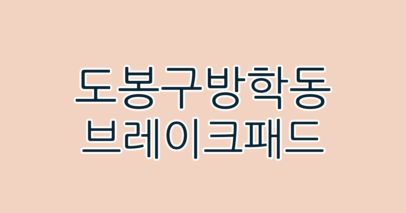 도봉구방학동 브레이크패드
