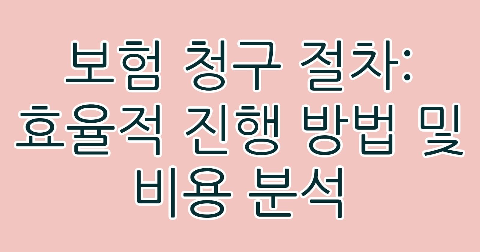 보험청구절차효율적진행방법및비용분석 thumb