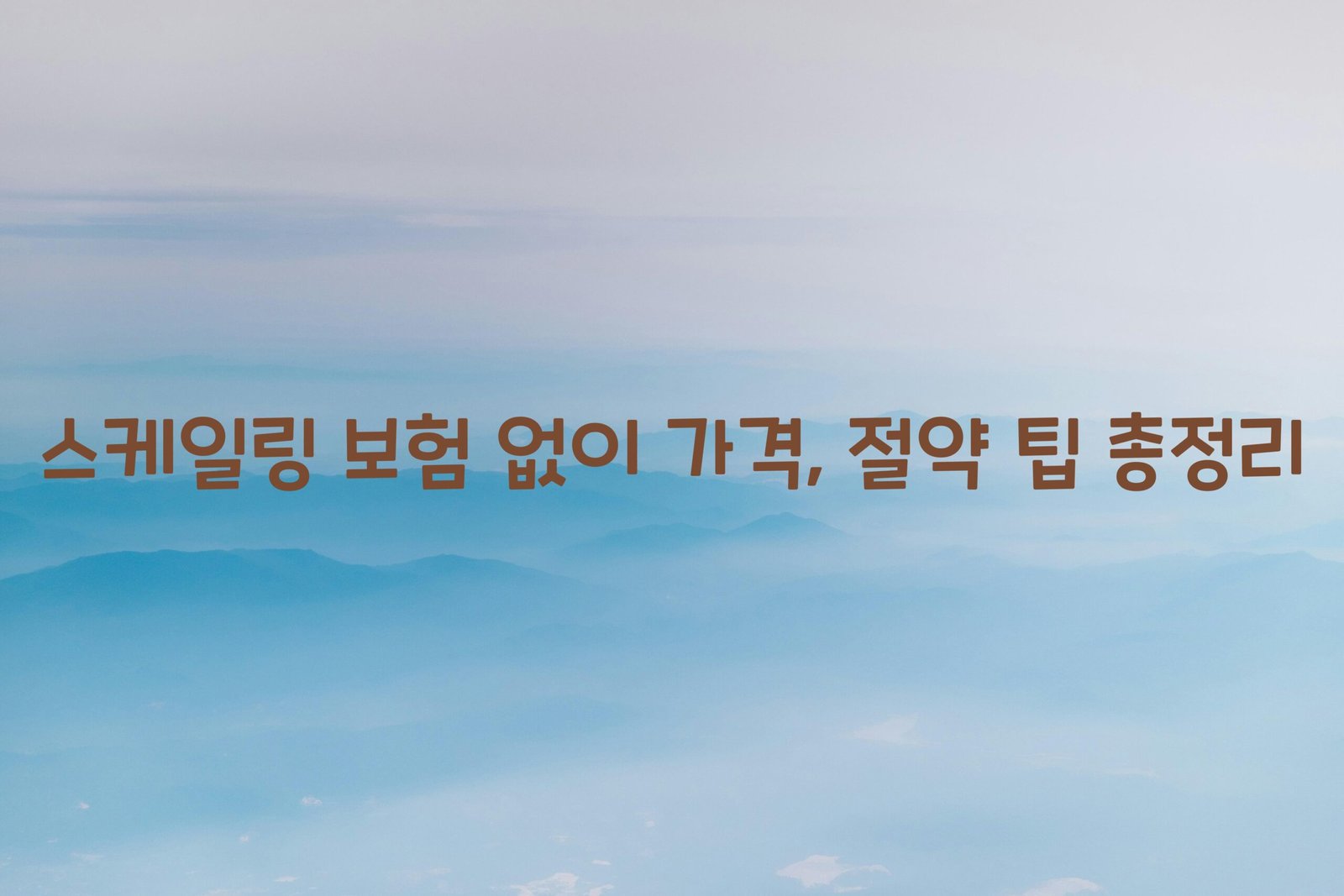 스케일링 보험 없이 가격 scaled